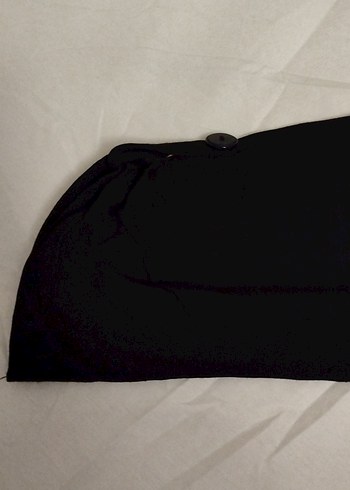 Düğmeli Siyah Hamile Uzun Kollu Tişört - Görsel 4