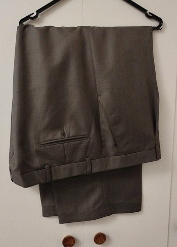 Gri Erkek Ofis Pantolonu Regular Fit - Görsel 2