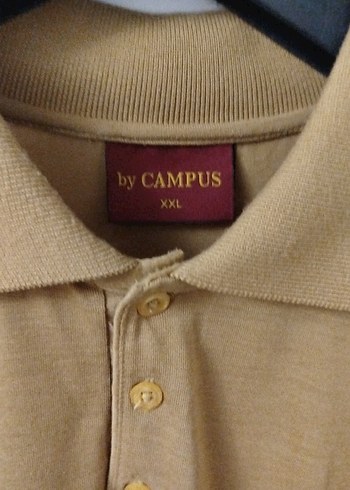 Düğmeli Kahverengi Erkek Polo Tişört - Görsel 3