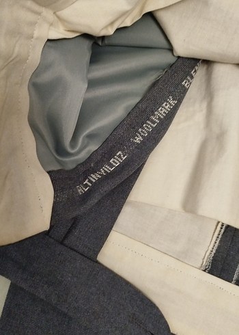 Gri Kemerli Erkek Ofis Pantolonu - Görsel 4