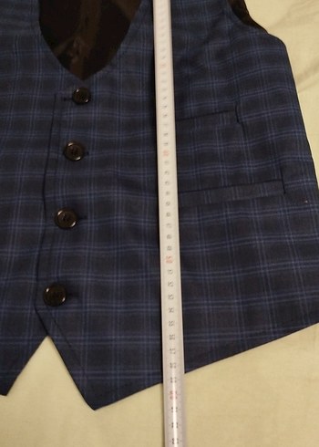 Düğmeli Lacivert Erkek Yelek - Görsel 4