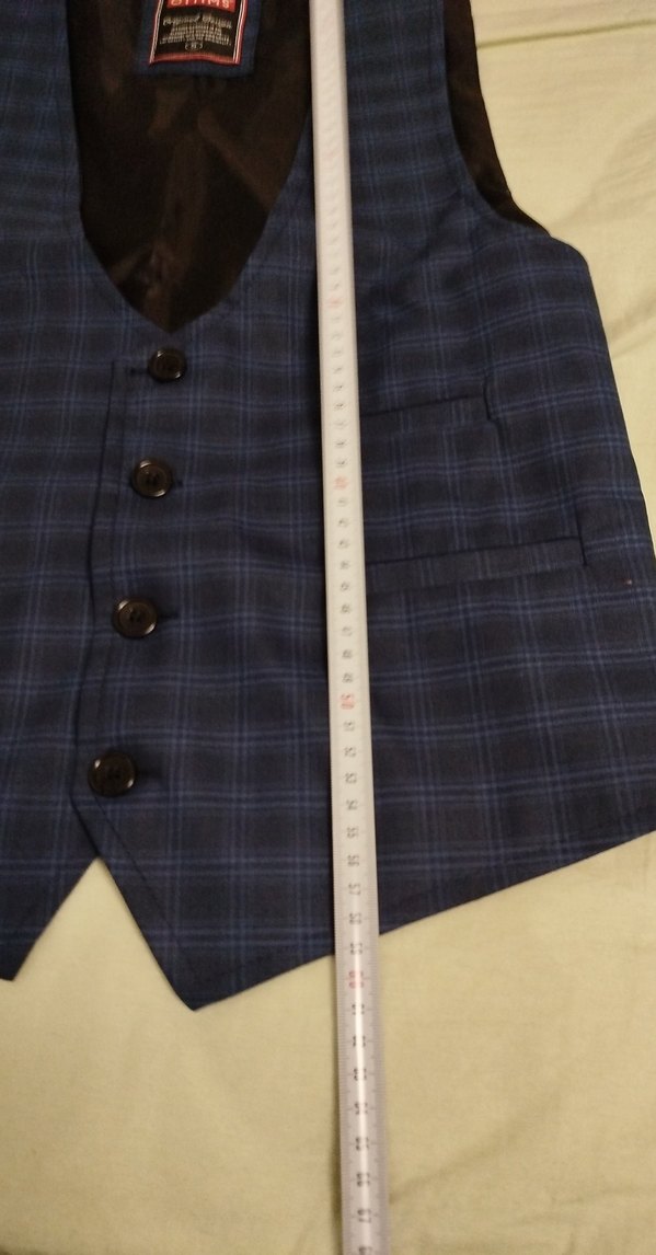 Düğmeli Lacivert Erkek Yelek - Görsel 4