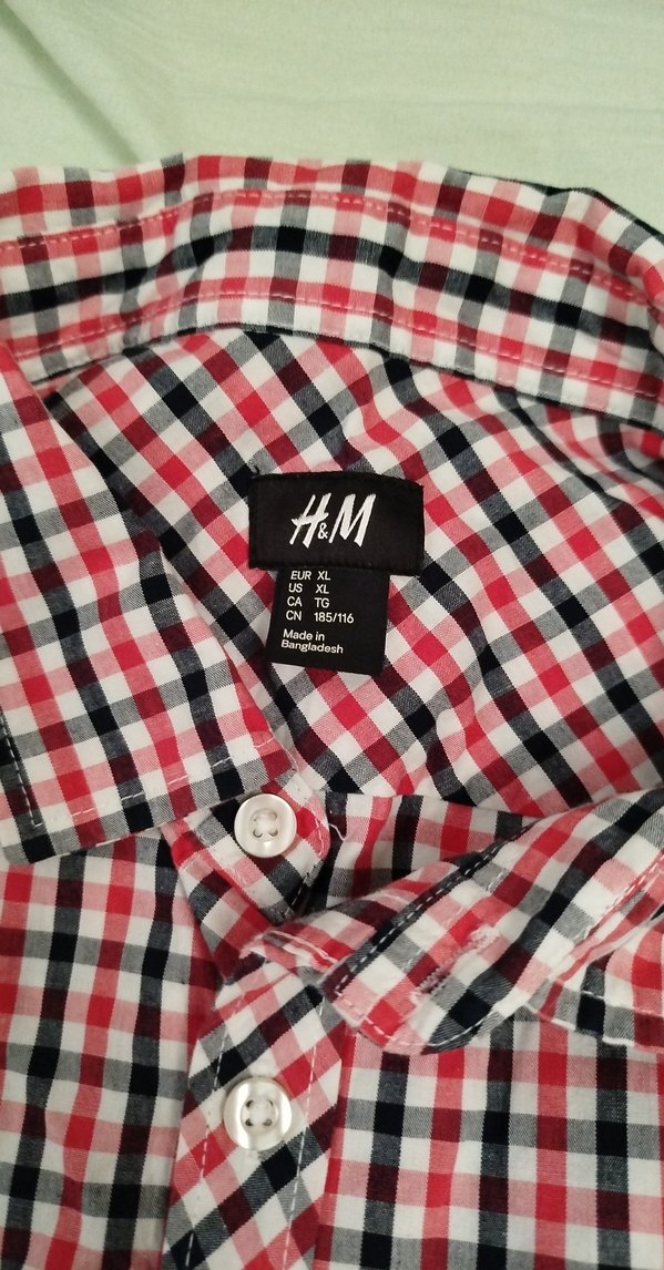 Kısa Kollu Kırmızı Kareli Erkek Gömlek - Görsel 5