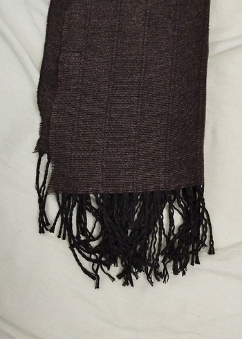 Erkek Uzun Kahverengi Bohem Atkı - Görsel 3