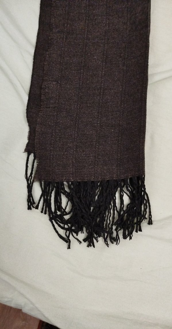 Erkek Uzun Kahverengi Bohem Atkı - Görsel 3