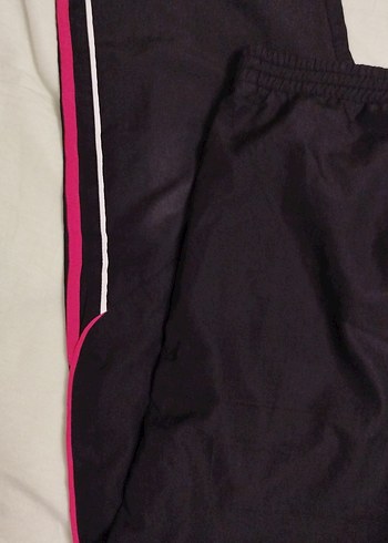 Fermuarlı cepli, Pembe Şeritli Kadın Eşofman Altı - Görsel 6