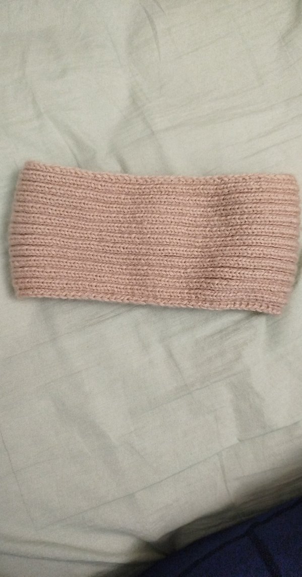 Bej Örgü Kadın Saç Bandı - Görsel 2