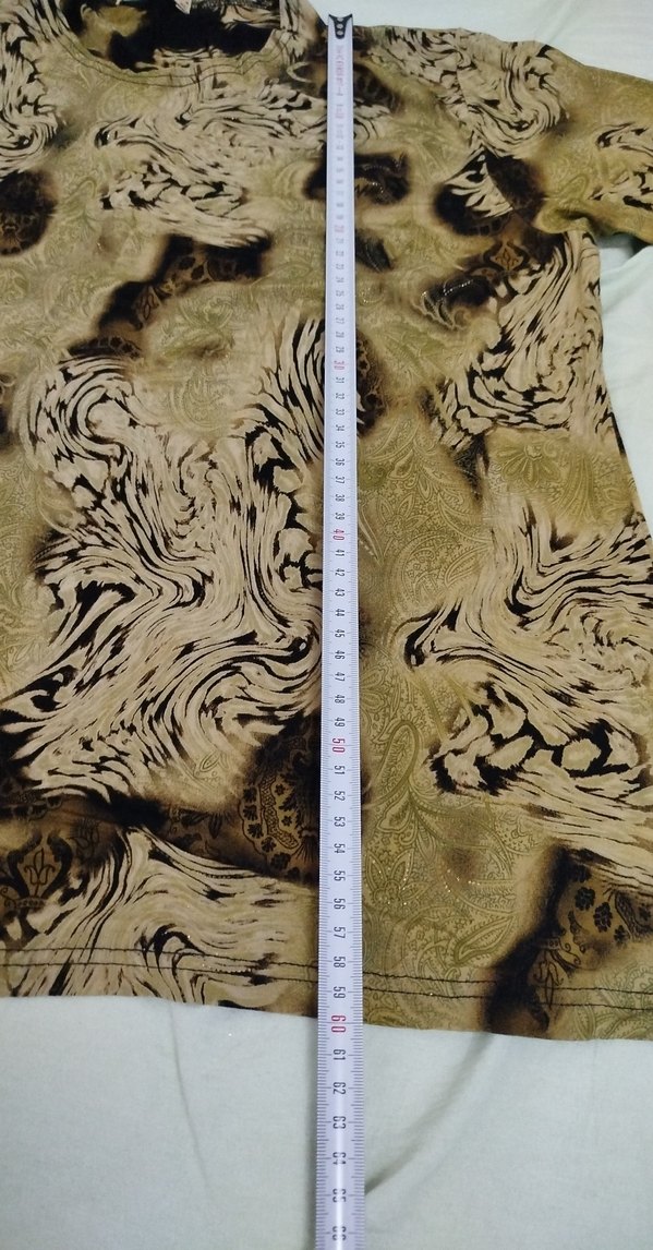 Kahverengi Batik Desenli Kadın Bluz - Görsel 2