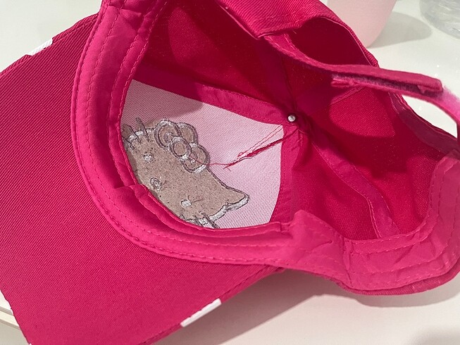 13-14 Yaş Beden pembe Renk Hello kitty şapka çoçuk için