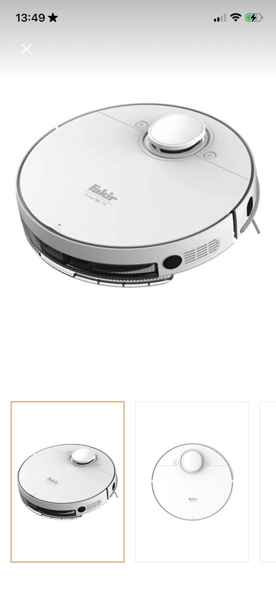 Fakir Robert RS 770 Beyaz Robot Süpürge - Görsel 2