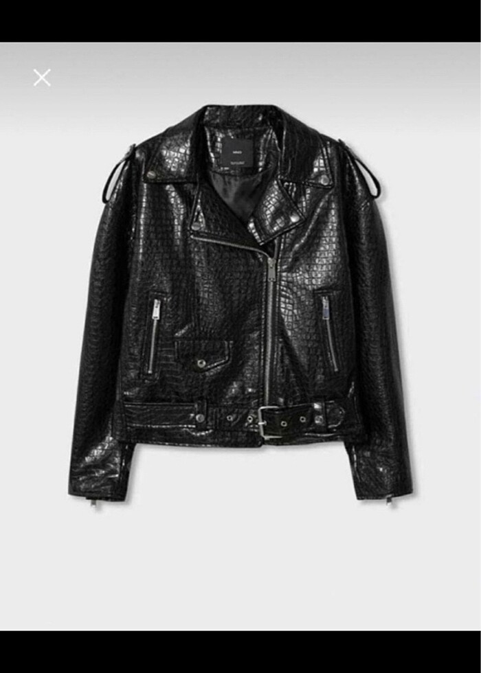 Mango deri ceket - Görsel 2