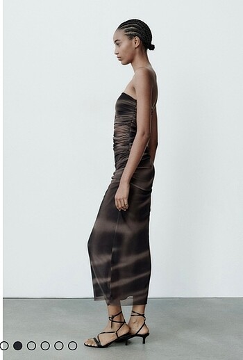 xs Beden Zara midi elbise