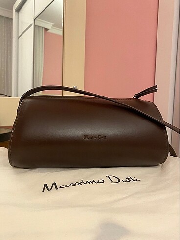 Orjinal Massimo Dutti Askılı Deri Çanta