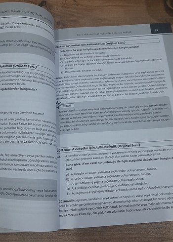 Müessir Hakimlik Orijinal Çıkmış Soru Bankası 2024 - Görsel 2