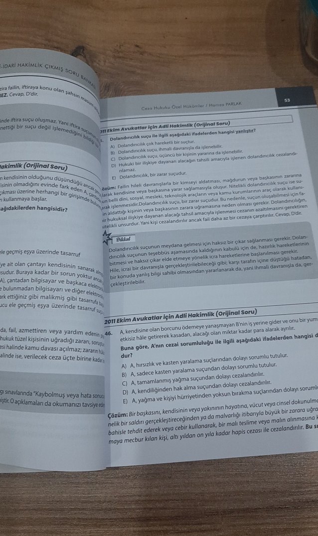 Müessir Hakimlik Orijinal Çıkmış Soru Bankası 2024 - Görsel 2