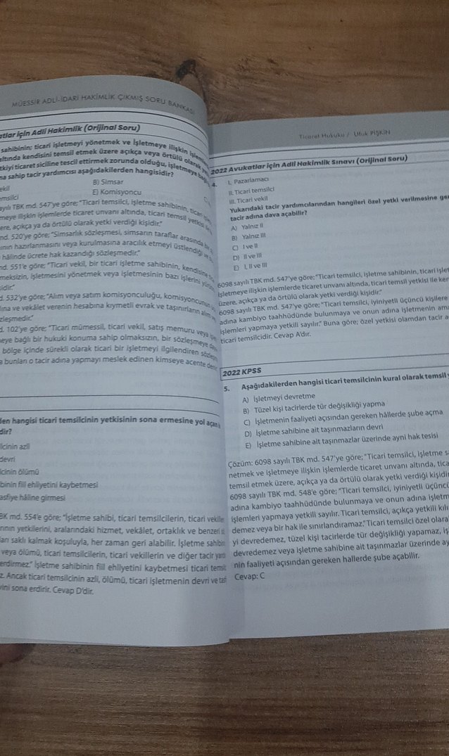 2024 Ticaret Hukuku Hakimlik Soru Bankası - Görsel 2