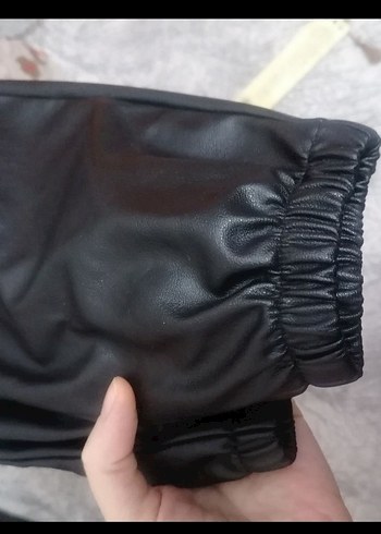 9-10 yaş, Siyah Deri çocuk Pantolon - Görsel 5