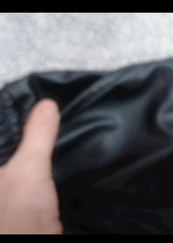 9-10 yaş, Siyah Deri çocuk Pantolon - Görsel 4