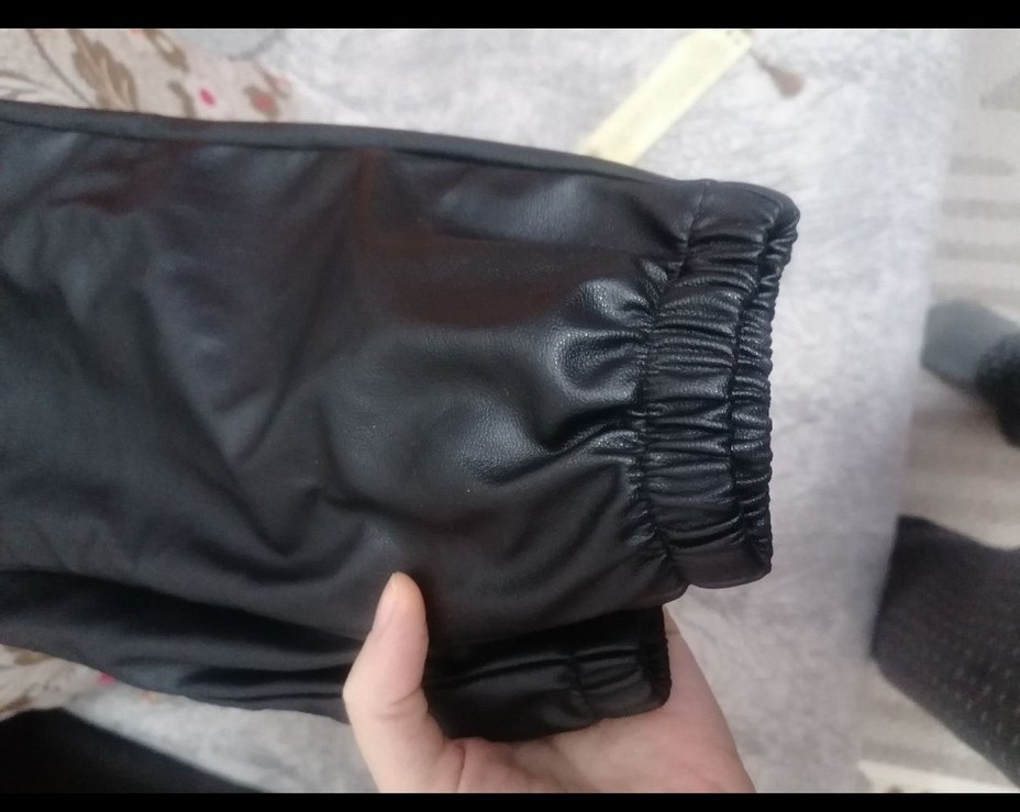 9-10 yaş, Siyah Deri çocuk Pantolon - Görsel 5