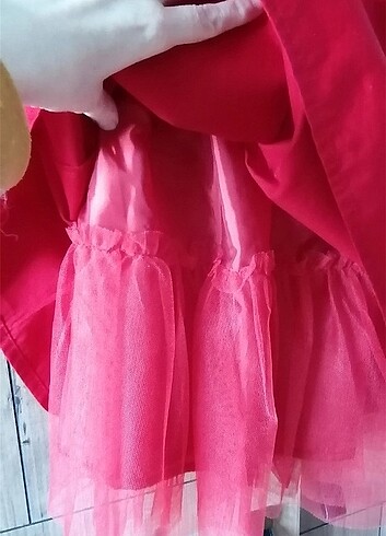 Defacto, 7,8 yaş, kırmızı payetli elbise. - Görsel 5