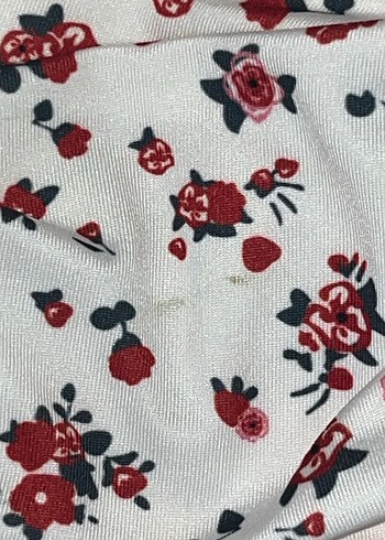 Çiçek Desenli Drapeli Mini Elbise - Görsel 7