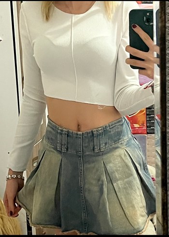 Şortlu etek - Görsel 4