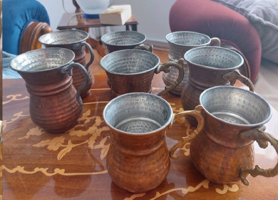 BAKIR BARDAK  8 ADET - Görsel 4