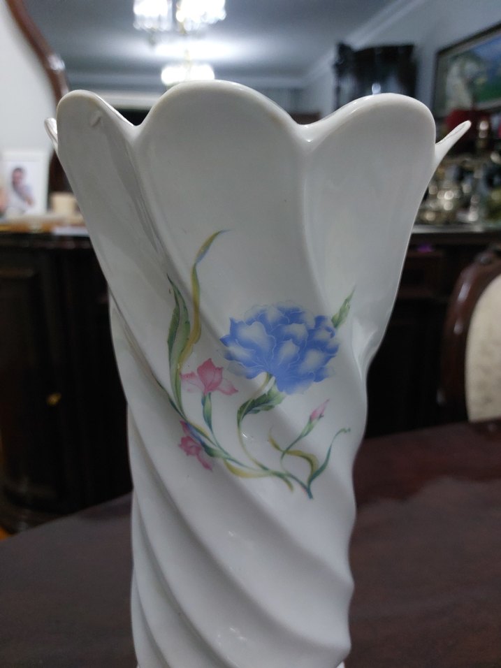 ANTIKA ROMANIA DAMGALI PORSELEN VAZO - Görsel 2