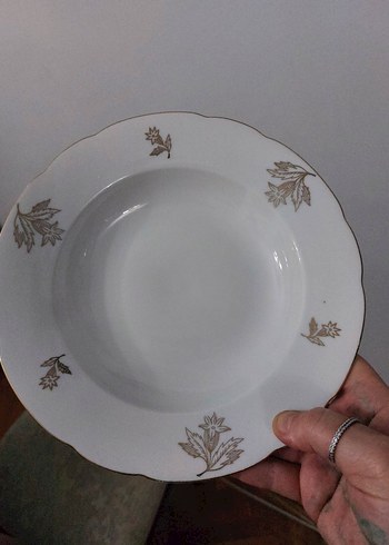 ANTIKA YURT DIŞI DAMGALI  5 ADET YEMEK TABAĞI - Görsel 2