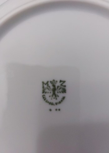 ANTIKA YURT DIŞI DAMGALI  5 ADET YEMEK TABAĞI - Görsel 6