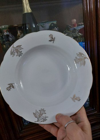 ANTIKA YURT DIŞI DAMGALI  5 ADET YEMEK TABAĞI - Görsel 3