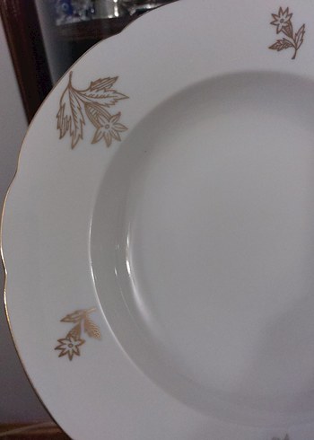 ANTIKA YURT DIŞI DAMGALI  5 ADET YEMEK TABAĞI - Görsel 4