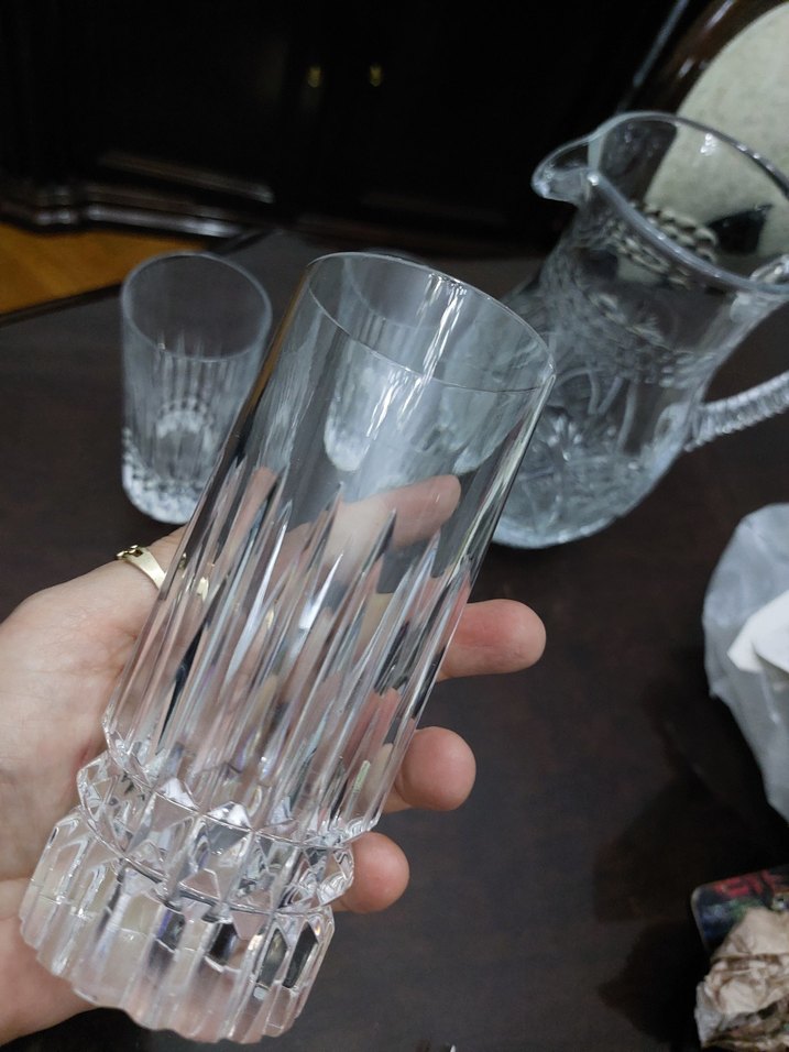 Kristal Sürahi ve 4 Kristal Bardak Seti - Görsel 3