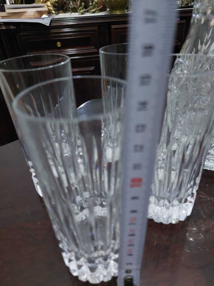 Kristal Sürahi ve 4 Kristal Bardak Seti - Görsel 4