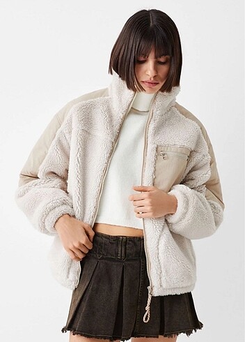 Bershka peluş mont