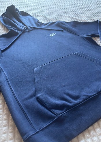 Nike Unisex Kapüşonlu Lacivert Sweatshirt - Görsel 2