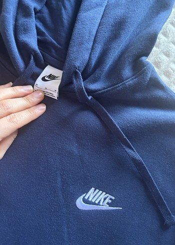 Nike Unisex Kapüşonlu Lacivert Sweatshirt - Görsel 4