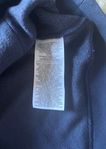 Nike Unisex Kapüşonlu Lacivert Sweatshirt - Görsel 3