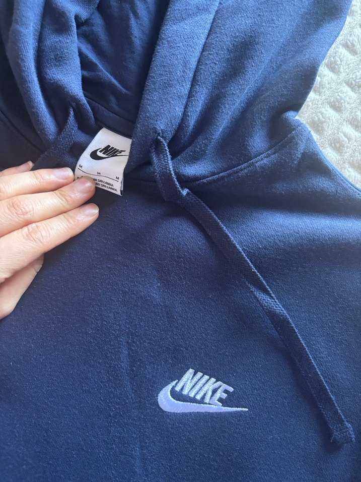 Nike Unisex Kapüşonlu Lacivert Sweatshirt - Görsel 4