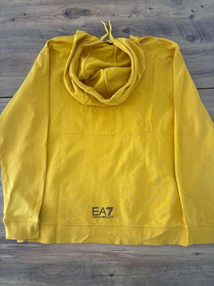 Emporio Armani Sarı Kapüşonlu Sweatshirt - Görsel 2