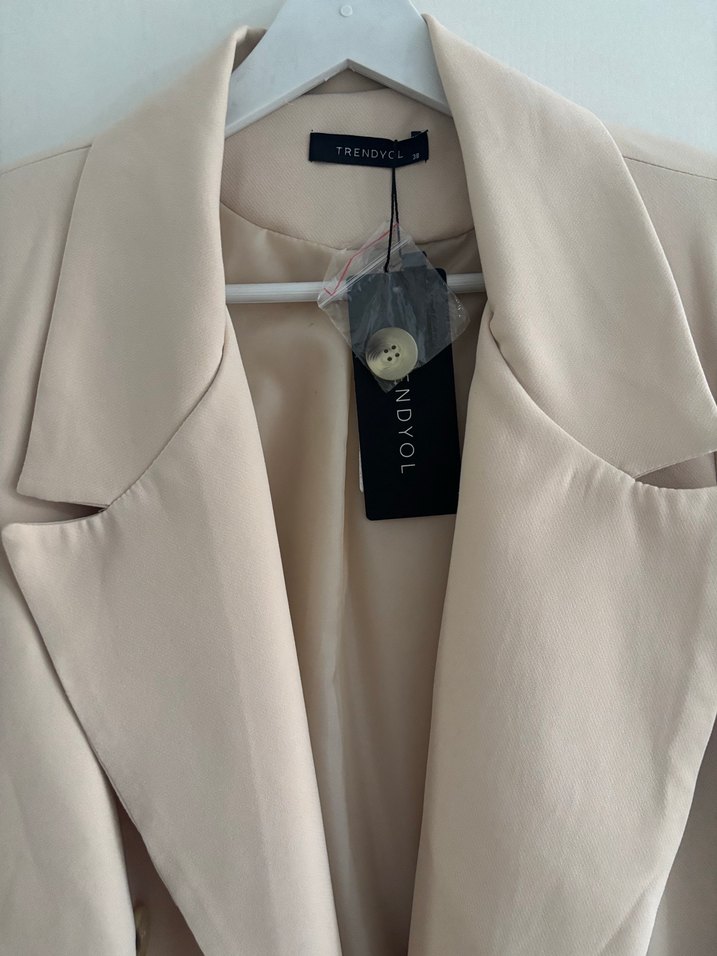 Kadın Midi Ceket Düğmeli - Görsel 2