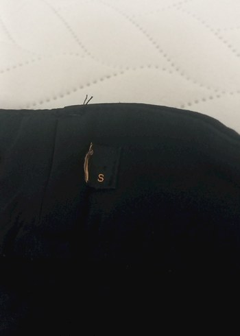 s Beden siyah Renk Kadın Siyah Kemerli Kumaş Pantolon