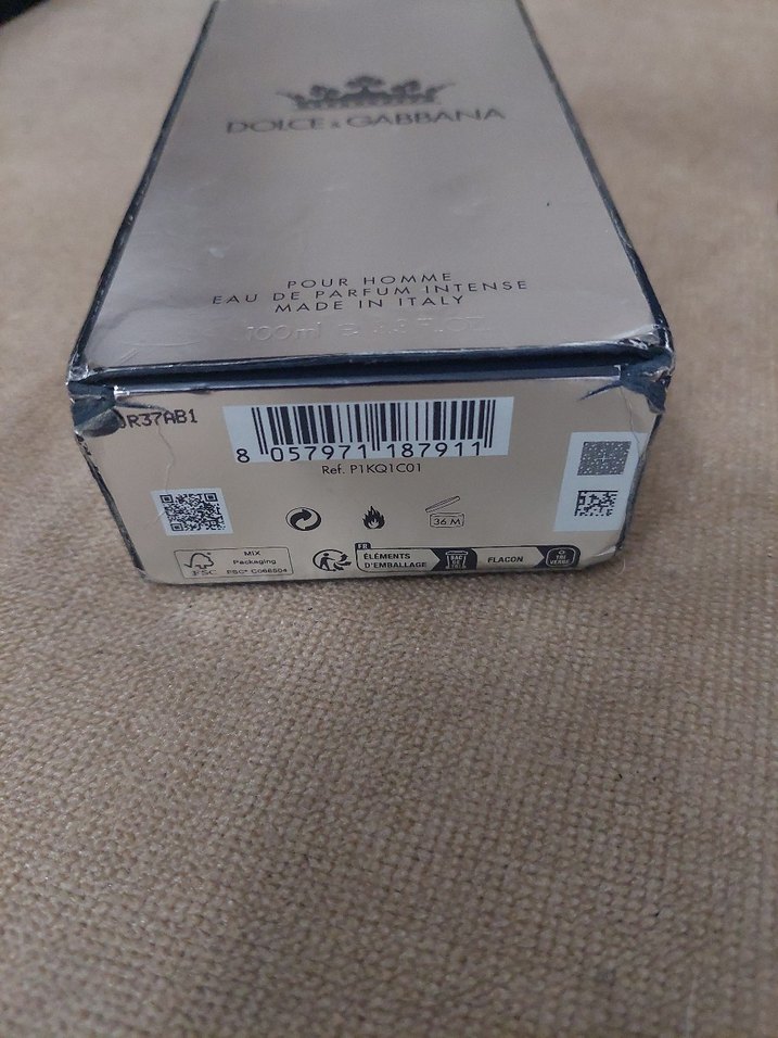 Orijinal Dolce&Gabbana K Erkek Parfümü Boş şişe ve kutusu - Görsel 4