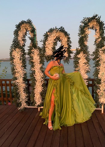 Alfabeta yağ yeşili elbise - Görsel 2