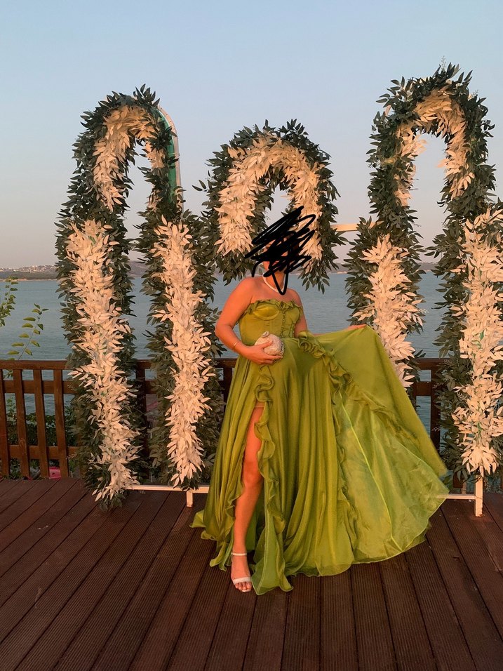 Alfabeta yağ yeşili elbise - Görsel 2