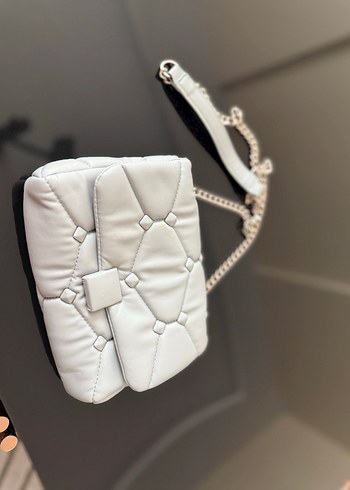 Orijinal zara 
Açık mavi Deri Kadın Çanta - Görsel 3