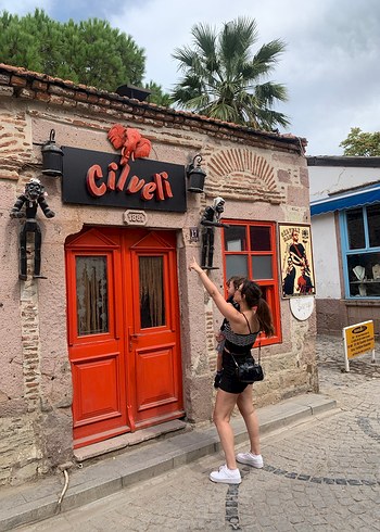 Siyah Deri Tokalı Kadın Çanta - Görsel 4