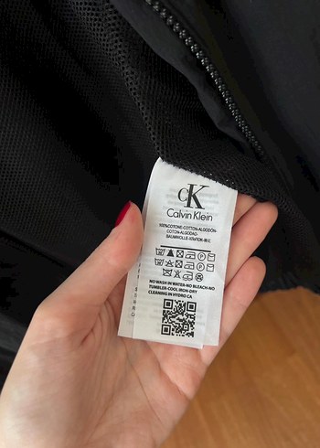 Calvin Klein Siyah yağmurluk - Görsel 4