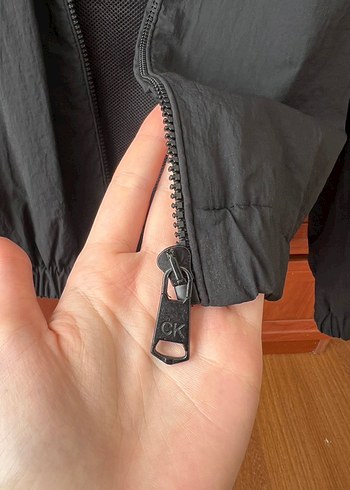 Calvin Klein Siyah yağmurluk - Görsel 3