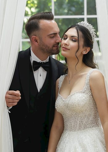 Diğer Modern Klasik Straplez Prenses Gelinlik